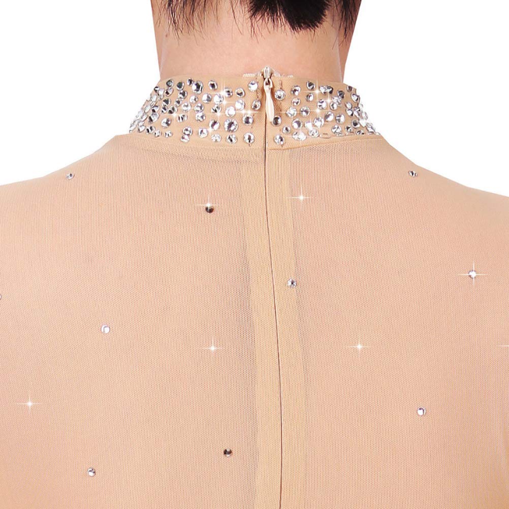 Vestido clásico de Patinaje artístico para Mujer, Vestido de Patinaje artístico sobre Hielo, Ropa Deportiva de Invierno para Patinaje sobre Ruedas para niñas, Cristal