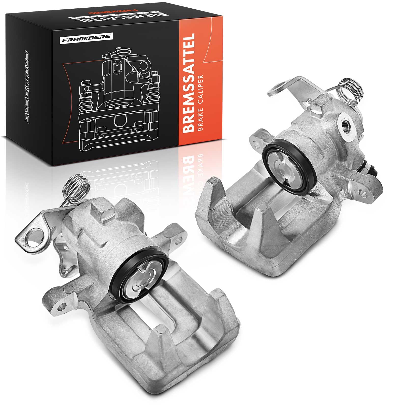 Frankberg 2x Bremssattel Bremszange Hinten Links Rechts Aluminiumguss Kompatibel mit C4 C4 I C4 II 308 SW I 308 CC 308 I 307 307 Break 307 CC 307 SW DS4 Replace# 1607375680