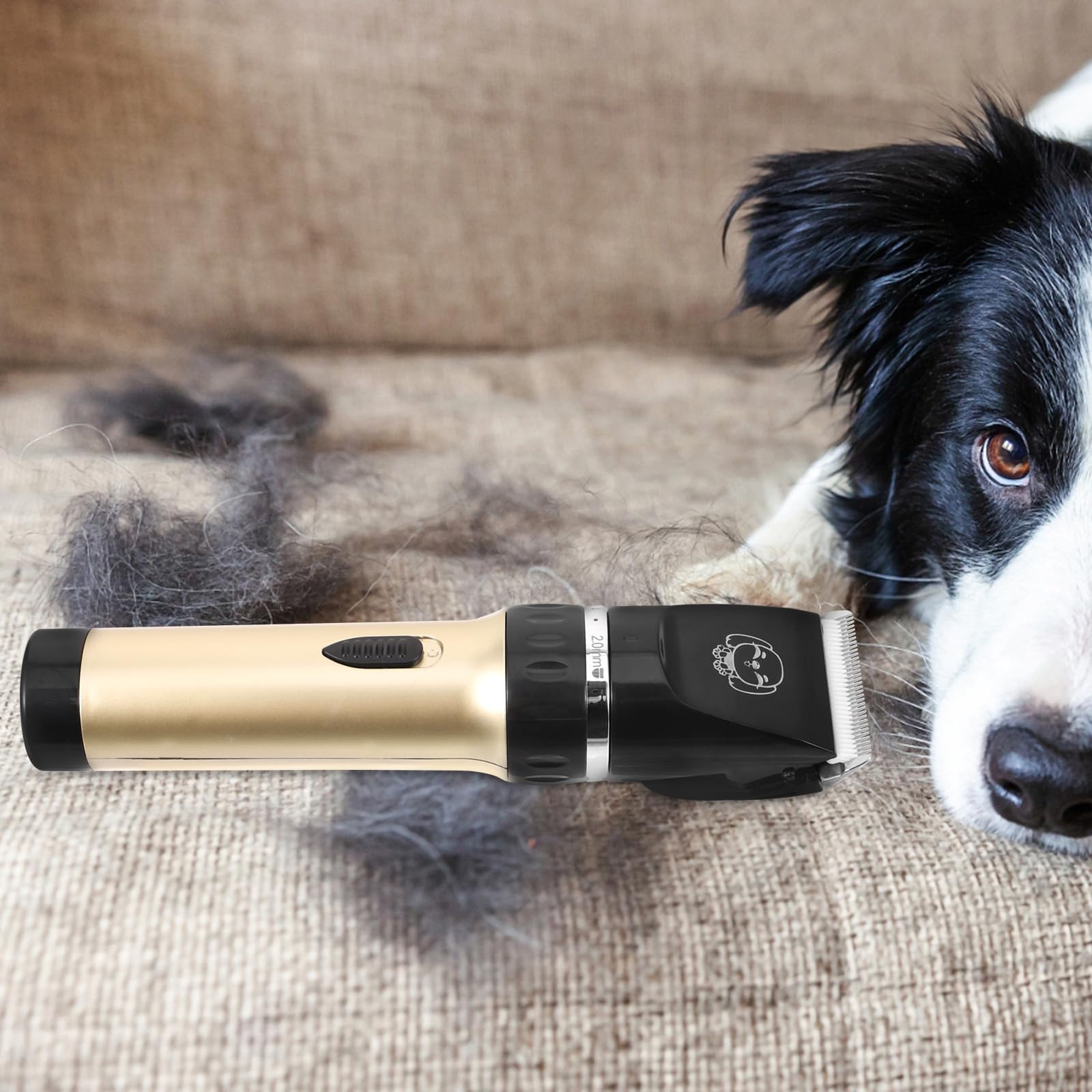 Tosatrice per Cani e Animali Domestici, Ricarica USB 2000mah, Rossa
