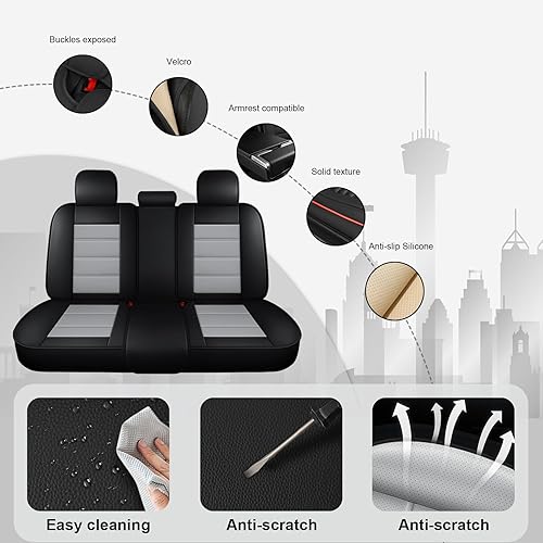 Miniatura 6 de Fundas de asiento de automóvil para Mercedes-Benz GLA 250 2017-2023, funda de asiento de automóvil de 5 asientos, antideslizantes, impermeables,