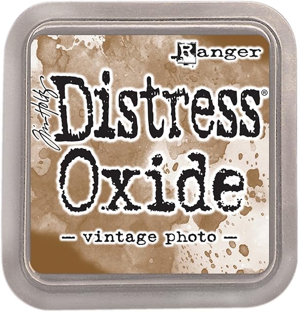 Ranger Tim Holtz Distress Oxide Pad Vintage Photo, DOPHOTO,Brown,1 Count (Pack of 1) 7.62 x 1.91 x 7.62 cm; 40 Grams