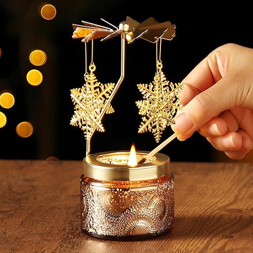 Miniatura 2 de Regalos para mujeres, regalos de cumpleaños para mamá, esposa, hija, hermana, regalos únicos para amigas, mujeres, velas aromáticas giratorias,