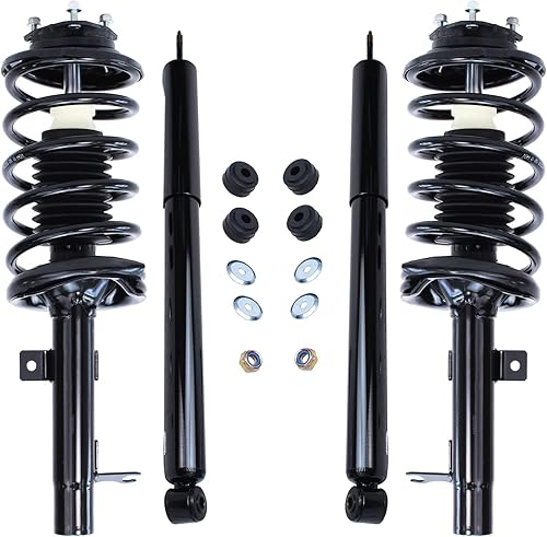 Miniatura 29 de Detroit Axle - Amortiguadores para Chevy Trailblazer EXT SSR GMC Envoy XL XUV Buick Rainier Saab 9-7x Isuzu Ascender 2 puntales delanteros con