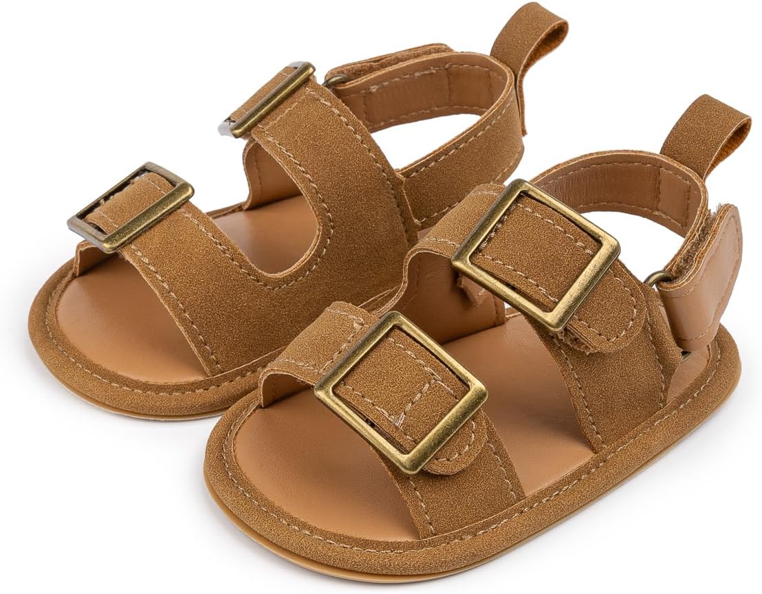 Miamooi Infant Baby Boys Girls Summer Beach Sandals Non Slip Soft Rubber Sole Toddler Outdoor Closed-Toe First Walker Shoes