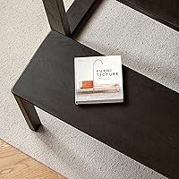 Vista 4 de Banco de comedor 100% madera maciza de 47.2'', banco largo de madera de roble para mesa de comedor, pie de cama, entrada, pasillo, respaldo de sofá