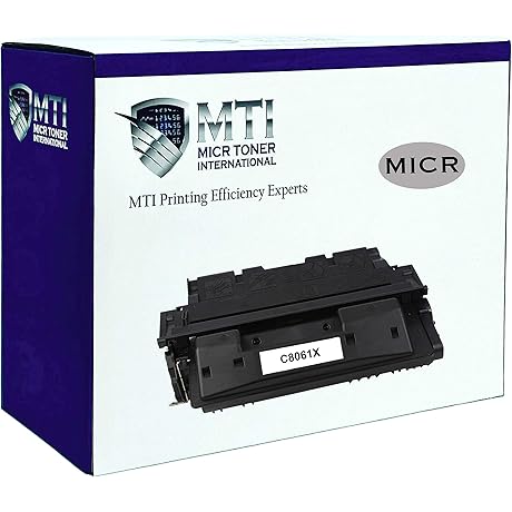 MICR Toner International Compatible Magnetic Ink Cartridge High Yield Replacement HP 61X C8061X LaserJet 4100