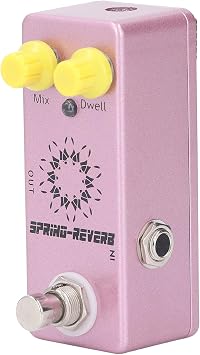 Aluminum Alloy Guitar Effect Pedal Enhance Your Guitar Sound Spring Reverb Pedal Functional Knobs True Bypass Switch 1/4 Inch Mono Jack