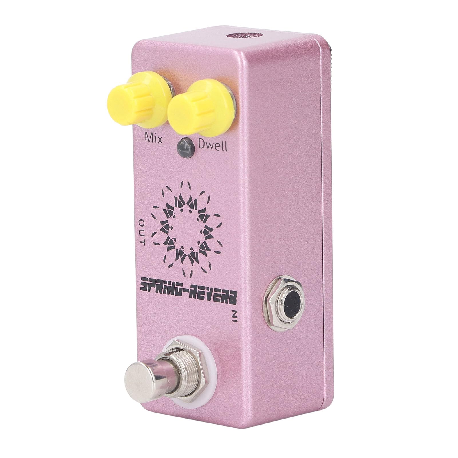 Aluminum Alloy Guitar Effect Pedal Enhance Your Guitar Sound Spring Reverb Pedal Functional Knobs True Bypass Switch 1/4 Inch Mono Jack