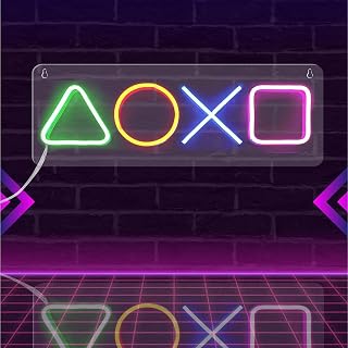 Cartello neon per gamer, con USB per gaming, targa a LED personalizzata, al neon, per cocktail bar, luce al neon, in acrilico, LED, decorazione per sala giochi, per gamer streamer, adolescenti