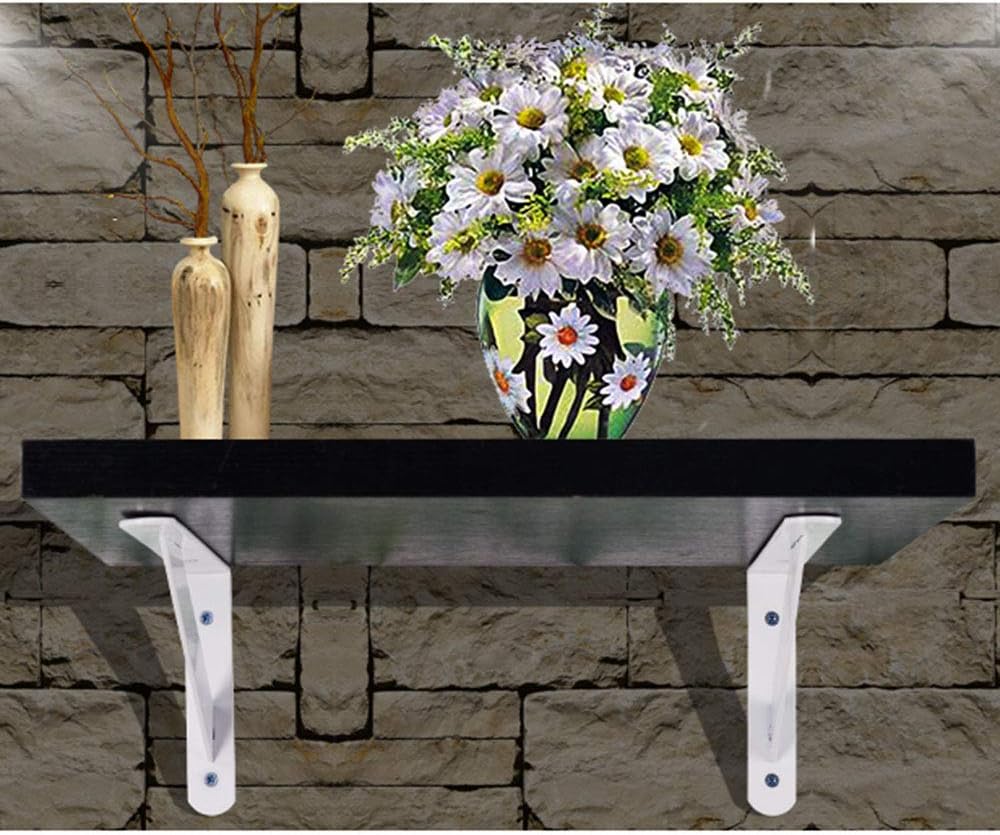 Triangle Board Shelf BracketsTriangle bracket Tripod bracket bracket wall hanging shelf partition right angle fixed shelf drag iron support frame wall bracket shelf (Color : Wit, Size : 200mm) (Color