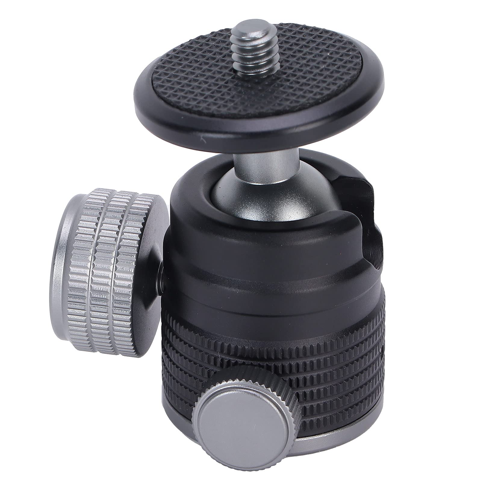 Hot Shoe Mount Adapter 360 Degree Swivel Mini Ball Head 1/4inch Tripod Screw Head for DSLR Camera