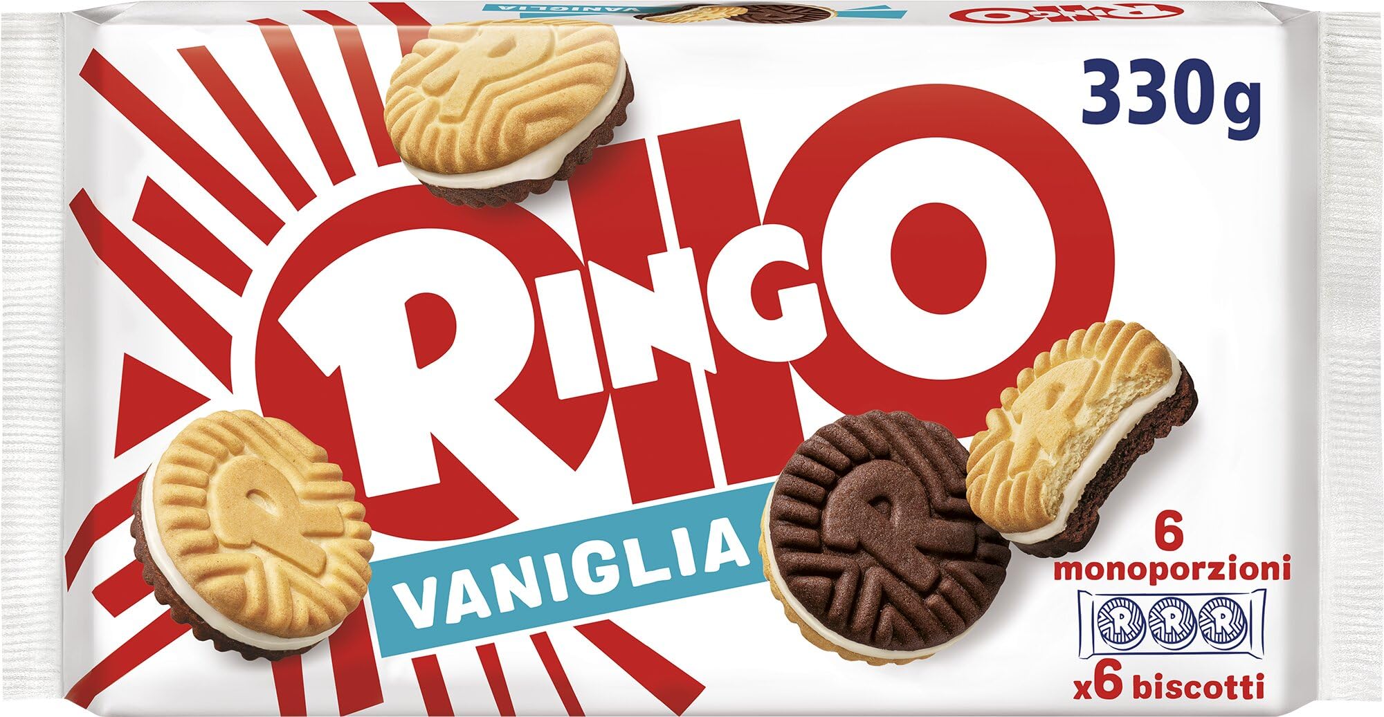 Pavesi Snack Ringo Vaniglia Formato Famiglia, Confezione da, 330 g