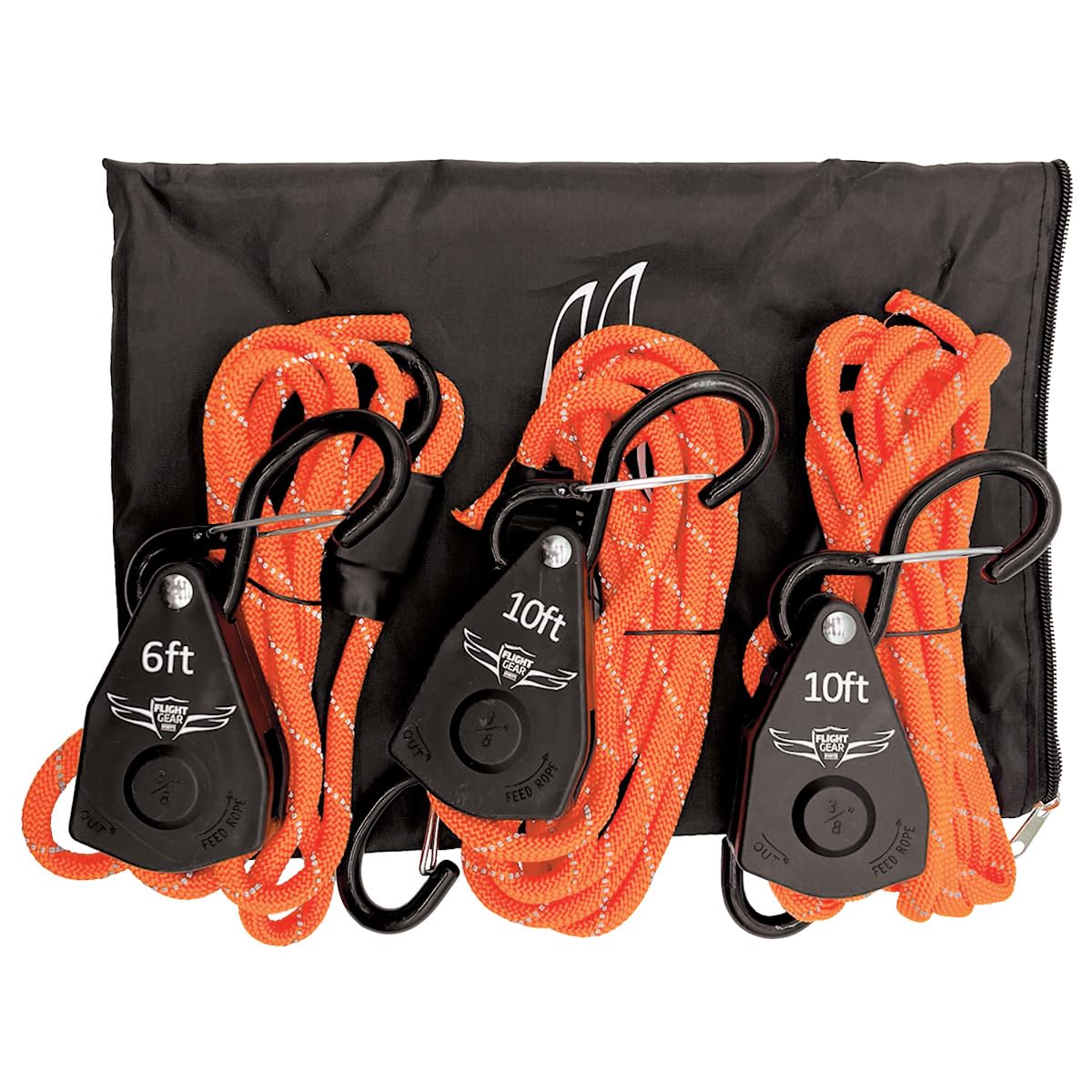 Amazon.com: Flight Gear Aircraft Tie-Down Kit, Orange Rope & Attachment  Hooks : Tools & Home Improvement