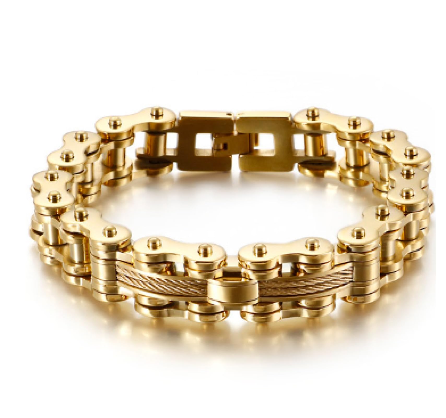 Armbänder für Herren, Geschenk, Damen, 13 mm, Motorradketten, Biker, Herren-Handbänder