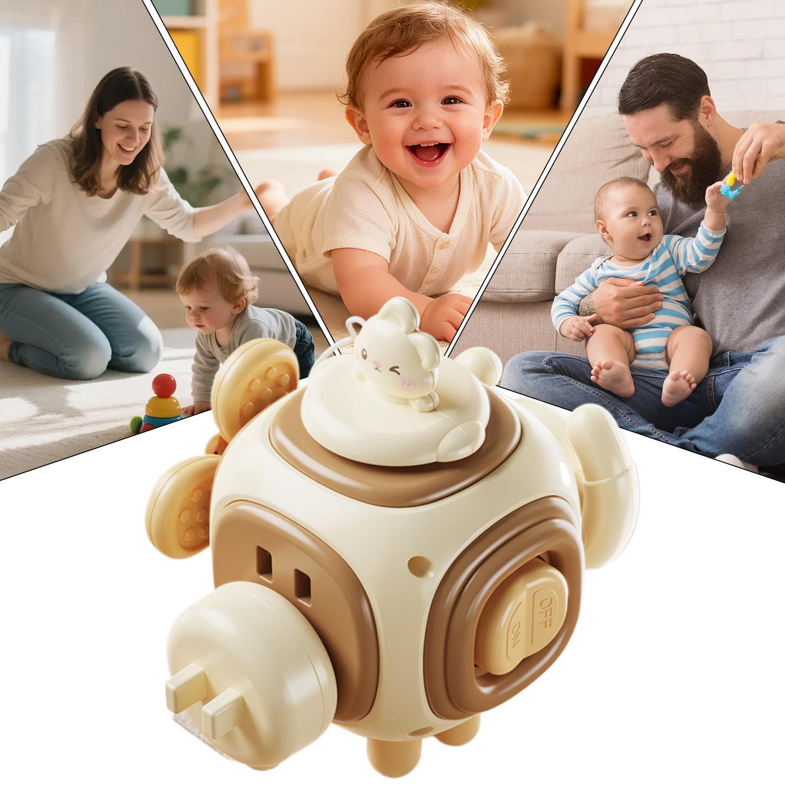 Cube d'Activité Boîte d'activités à Six Faces | d'éveil préscolaires lapin Pour , maternelle, apprentissage précoce, jeux en , sol, jardin d