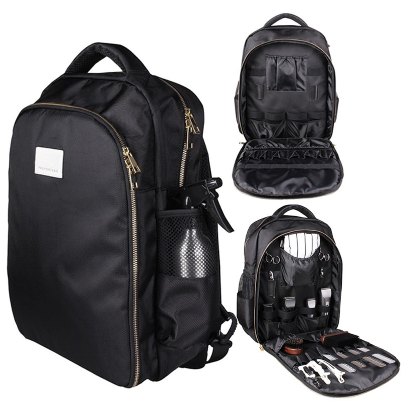 Mochila de barbero portátil, Estuche de Viaje de Estilista de Pelo, Bolsa de Herramientas de Maquillaje Mochila de Viaje multifunción Organizador de cosméticos Caja de Almacenamiento