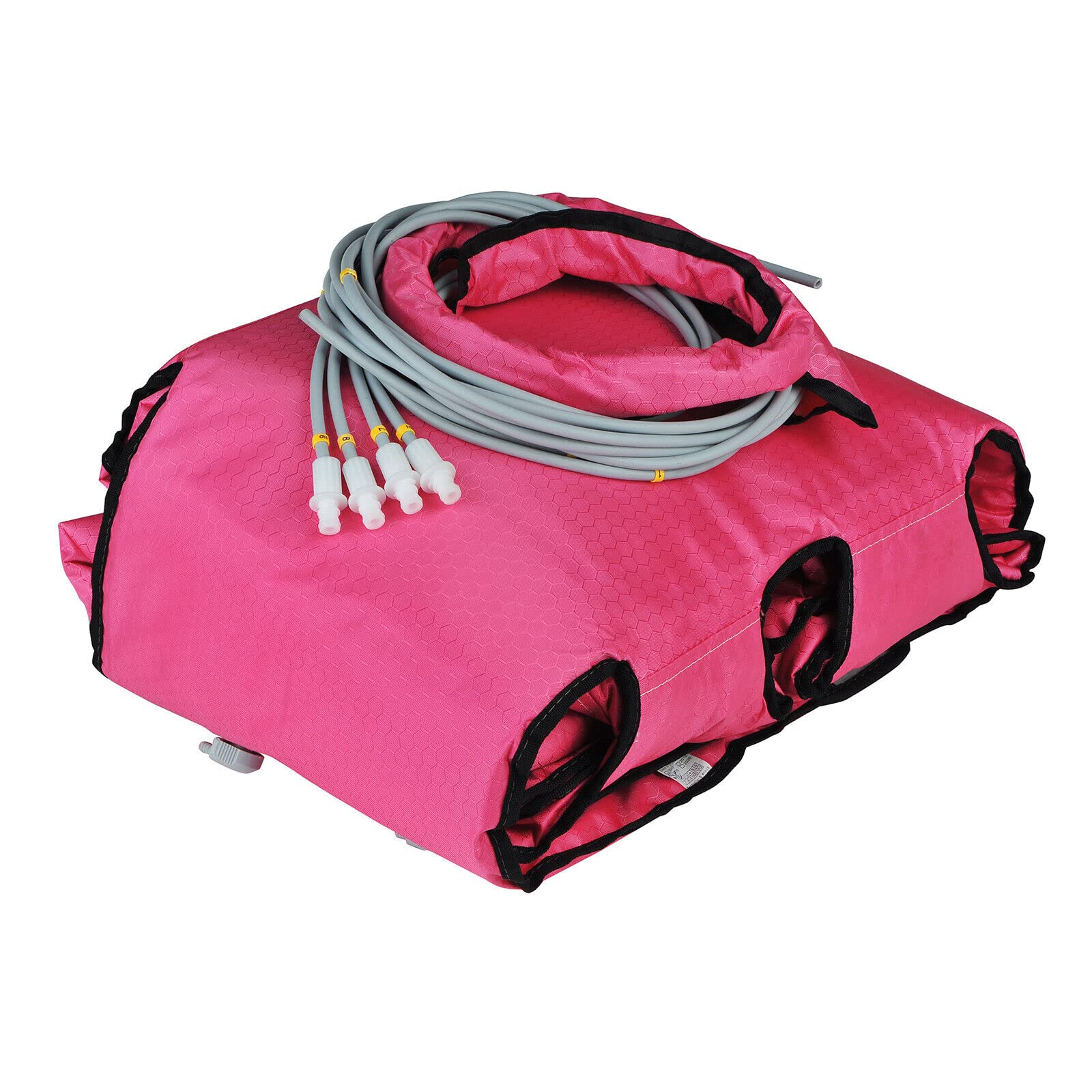Massaggiatore tutto il corpo, 600 W, per tutto il corpo, pressoterapia, massaggio linfatico, circolazione sanguigna e rilassamento muscolare (rosa)