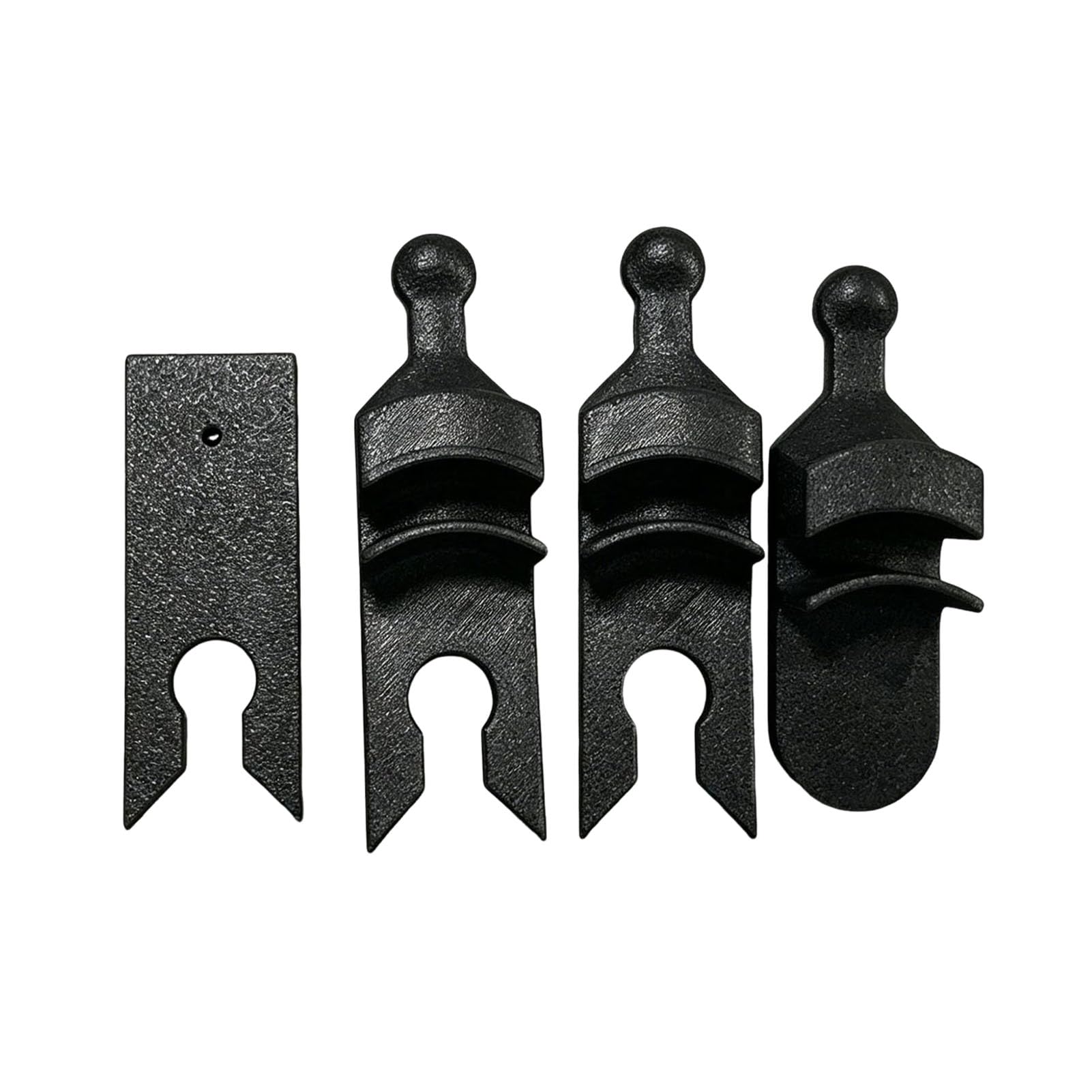 Glifora Hat Hanger - Curved Clip Design Protects Brim, No Drill Adhesive Mount, Organiser for Baseball Caps, Scarves and Bags