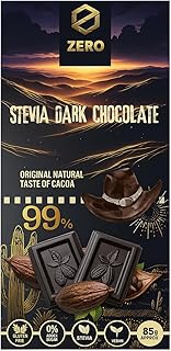 Chocolate Dark Zero Stevia 99% High Quality With Carton To Save The Product