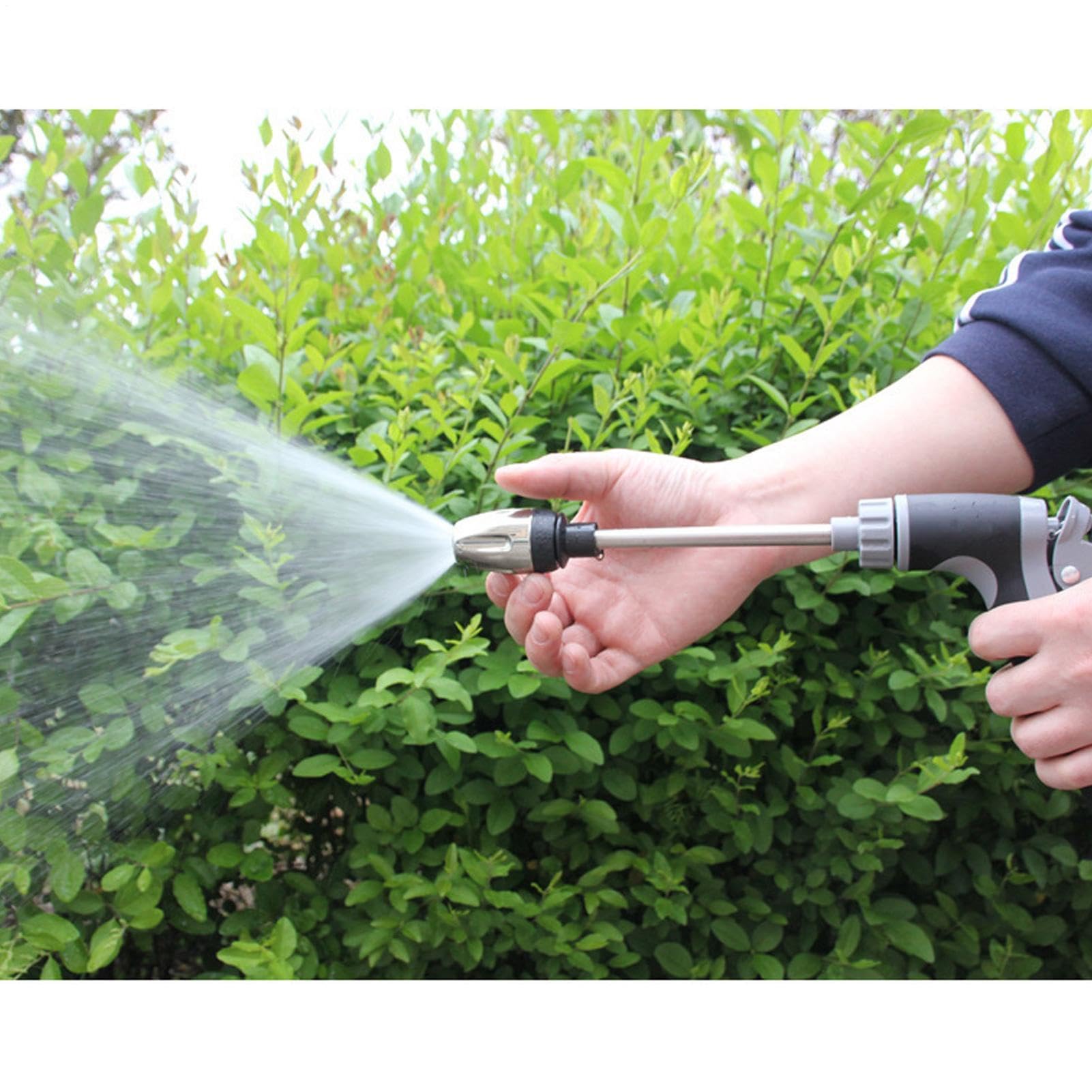 Lanza Con Boquilla Para Manguera De Jardín Instalación Fácil Ajuste | Kit De Lanza Con Boquilla Para Jardinería Para lavado de coches, aceras y patio