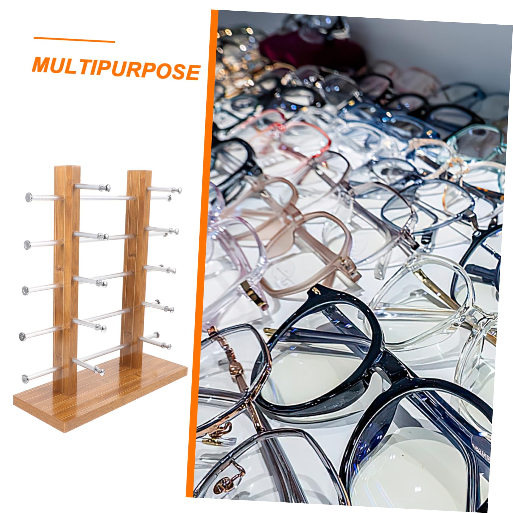 Luxshiny 1 Satz Holz Brillenständer aus Robustem Material Brillenaufbewahrung Platzsparend für Geschäfte für Sonnenbrillen Brillen Langlebig Sicher Einfacher Zugang