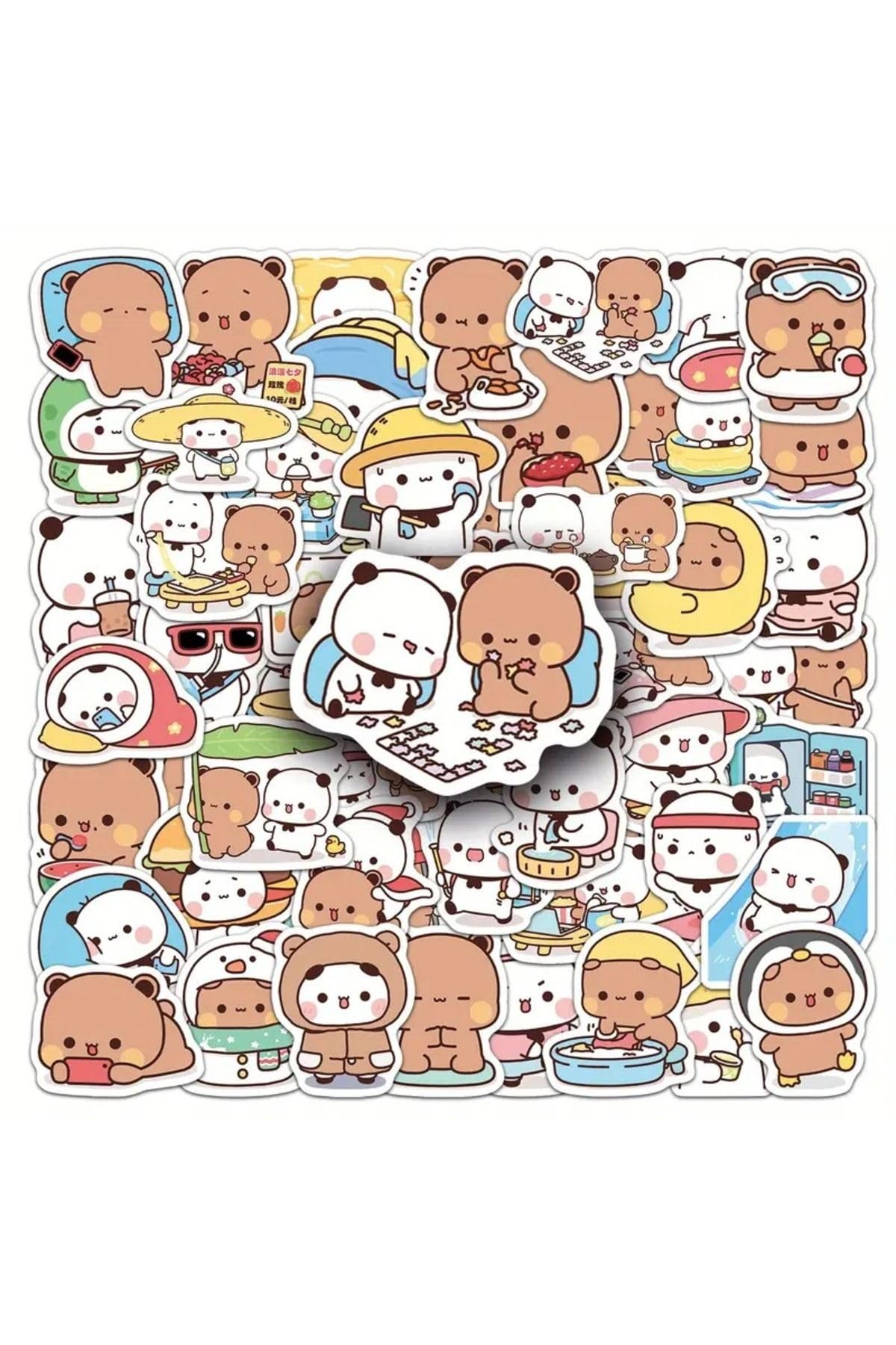 Ms Major Selection 50'Li Dudu And Bubu Sticker Set Laptop Notebook Tablet Sticker Seti