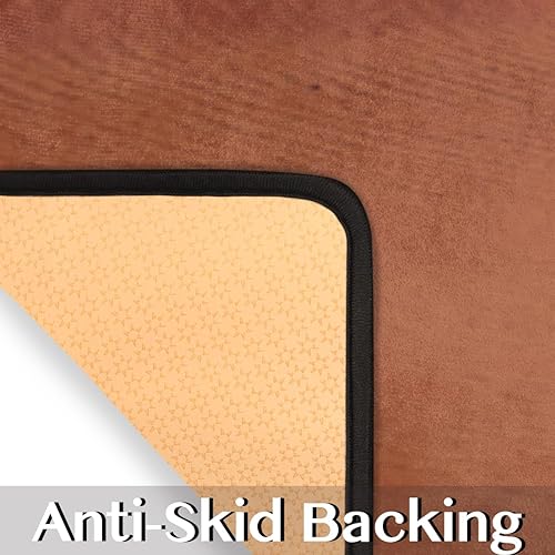 Vista 39 de GUYOS Tapete de cocina acolchado con diseño de mandala dorado, antifatiga, juego de 2 piezas, duradero, resistente a las manchas, parte inferior