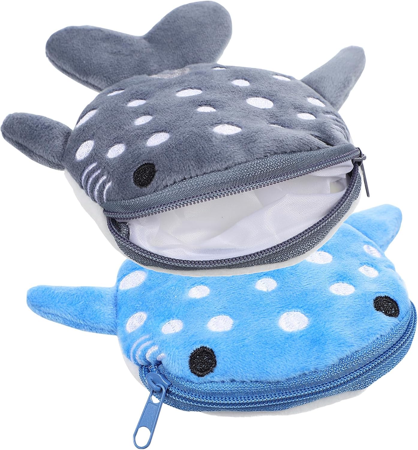 Holibanna Cute Mini Coin Purse Keychain Shark Small Wallet Zipper Women Purse for Women Wallet