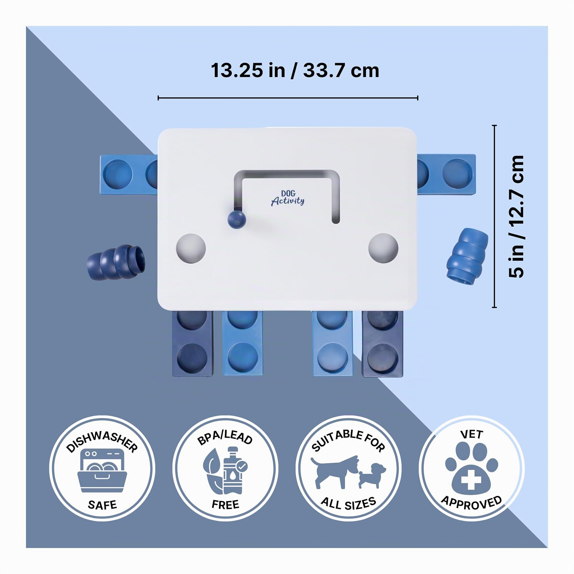 TRIXIE Move2Win gioco di strategia – Giocattolo intelligente per cani – Stimolazione mentale – Lavabile in lavastoviglie – 34 × 23 cm