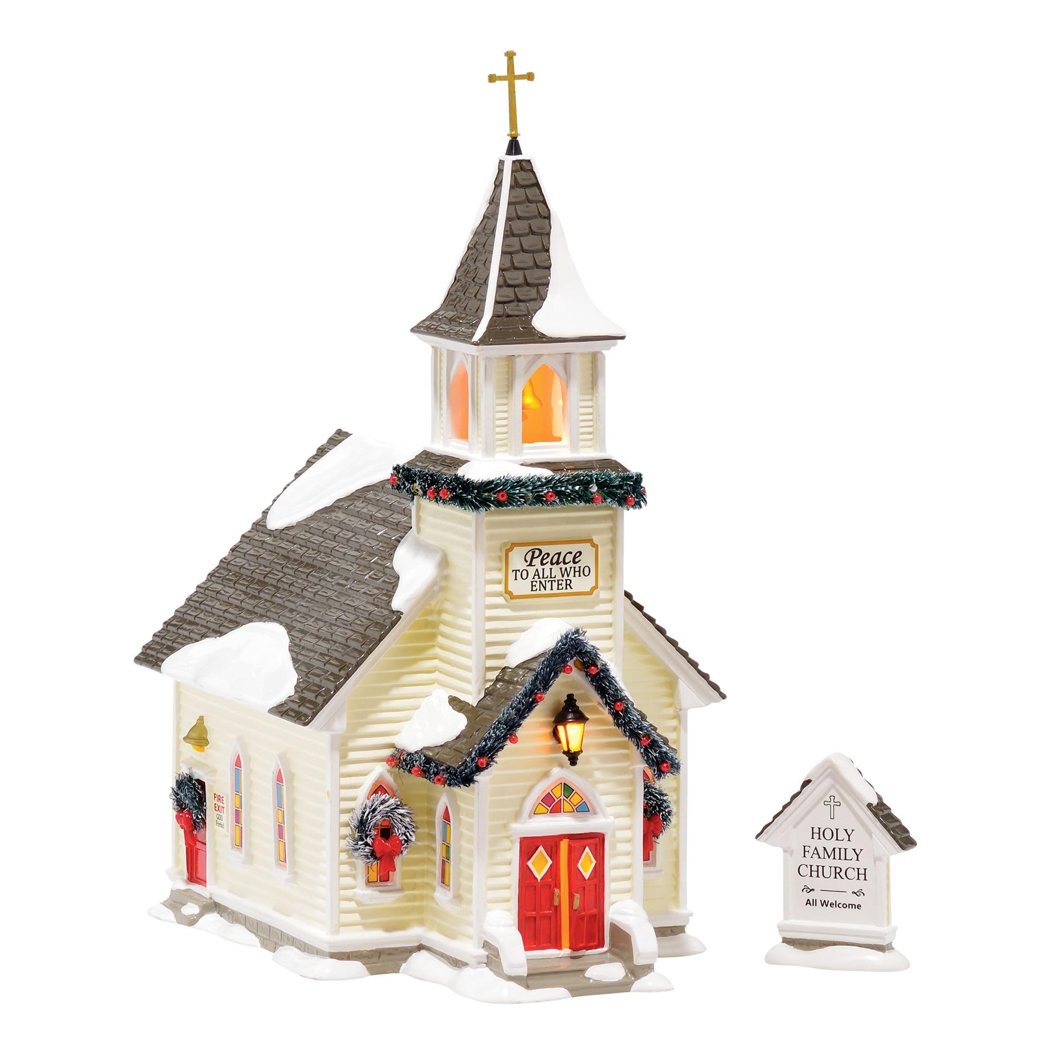 Phares pour église Department 56 décor de Noël Snow Village 10,63 cm