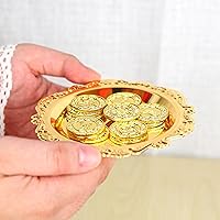 Vista 4 de TINGKU Juego de 13 Monedas de Unidad para Ceremonia de Boda Arras de Boda con Bandeja Placa Boda Arrhae Moneda Católica