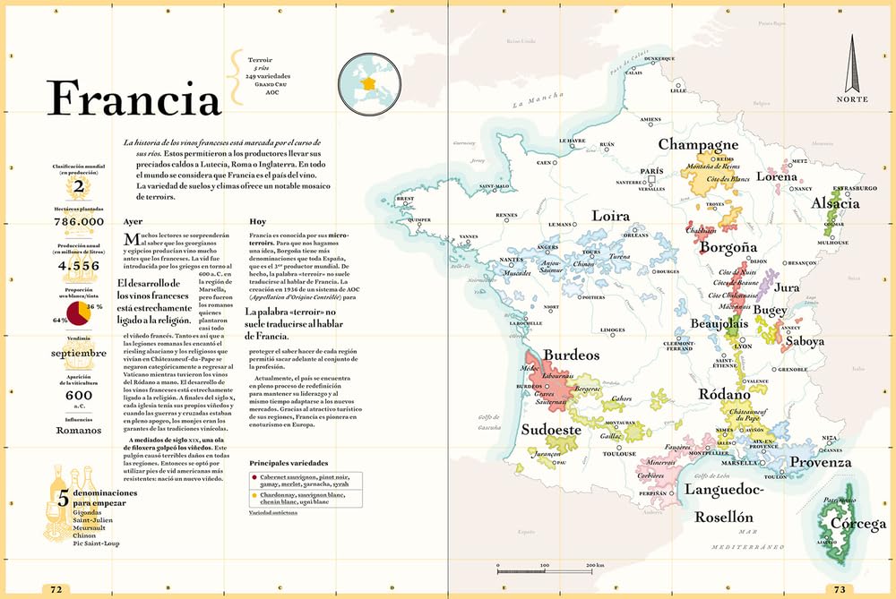 La carta de vinos, por favor. Nuevo atlas de las regiones vinícolas del mundo (BEBIDAS)