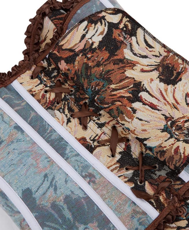 Alivila.Y Fashion Womens Lace Up Corset Top Overbust Body Shaper Bustier Corsets for Women - Image 4