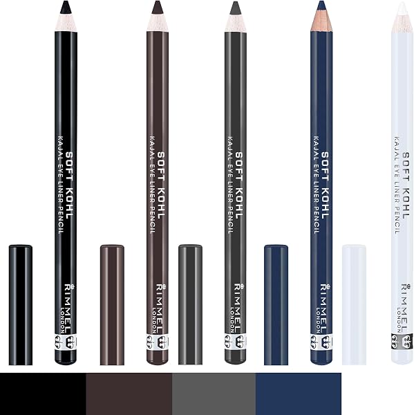Rimmel Soft Kohl Kajal Professional Eyeliner Pencil, Jet Black - 2