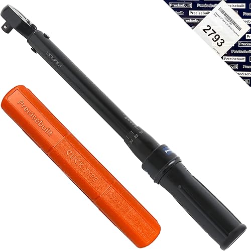Precisebuilt Llave dinamométrica Click Tech de 12" Drive 200-1000 in-lb