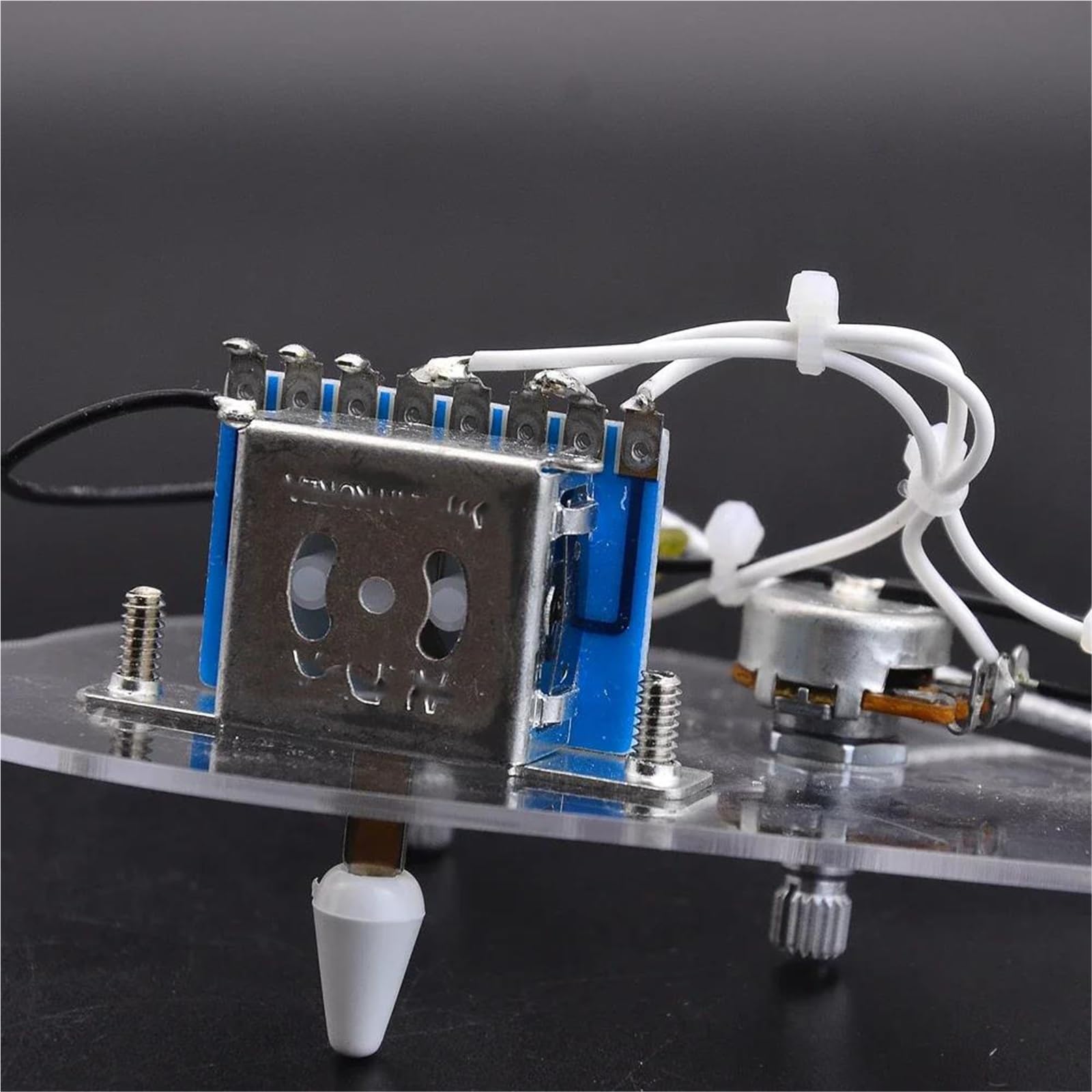 Arnés Cableado Guitarra Profesional Potenciómetros de 3 500K interruptor de 5 posiciones con conector SSH y arnés para guitarra ST