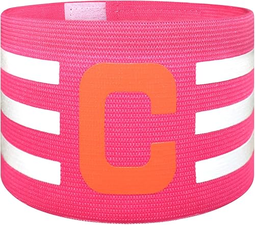 FUNAUPGO Brazalete deportivo de capitán C para entrenamiento de equipo, unisex, elástico, para capitán de fútbol, ajustable, para jugadores de