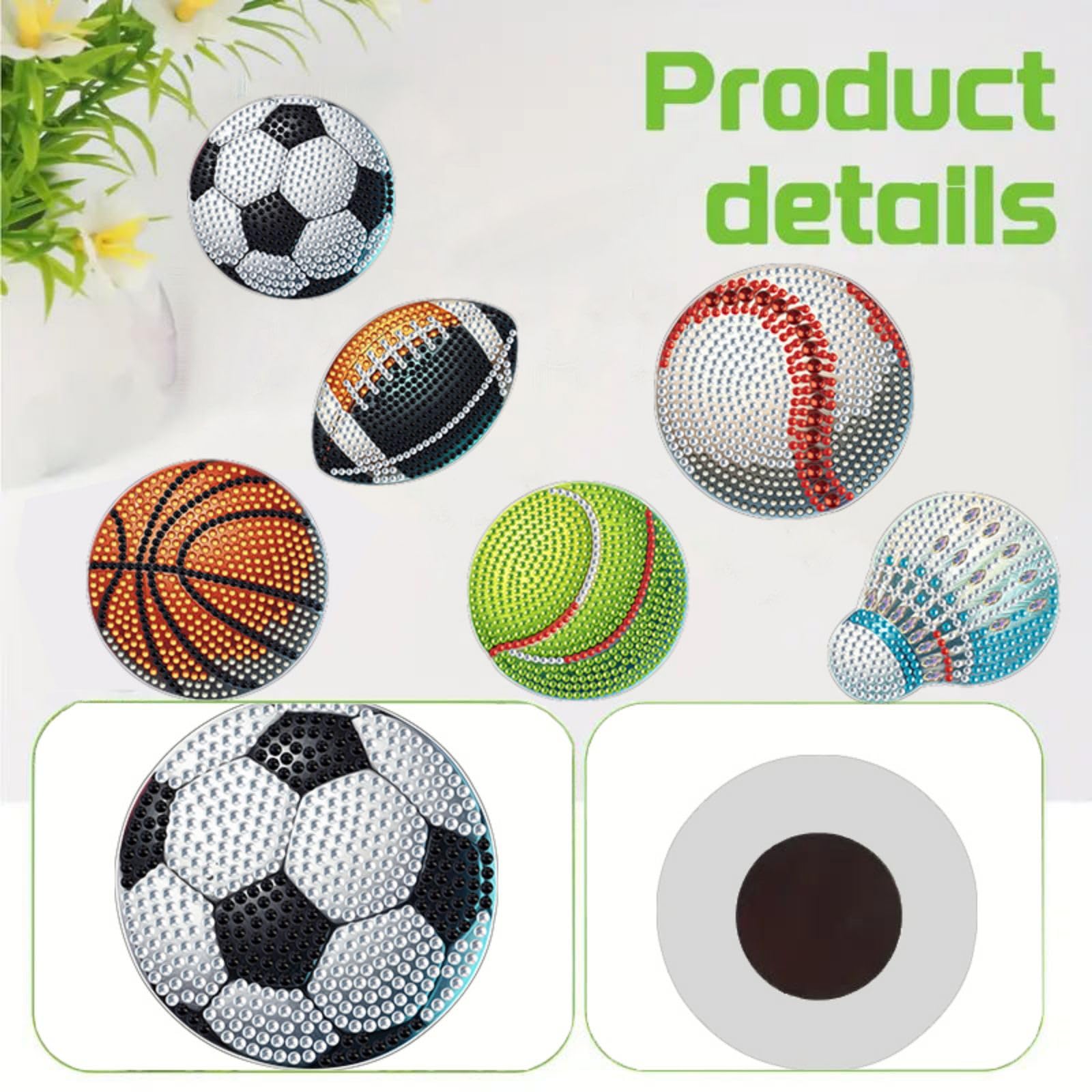 Peinture Magnétique CXINLky DIY Diamond Art Painting Noël Aimants De Réfrigérateur, Kits D Diamond Painting Tete De Mort