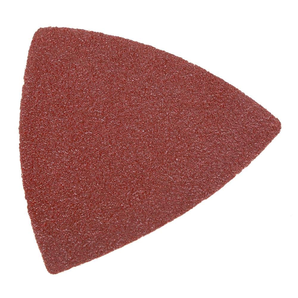 Schleifset Schleifpapier, Oszillierende Multi Tool Sand Pad, 82-teiliges Dreieck-Schleifpad-Set, Schleifpads mit Dreieck-Schleifpad-Halter, Finger-Schleifpad-Halter, für Wände, Metall, Holz