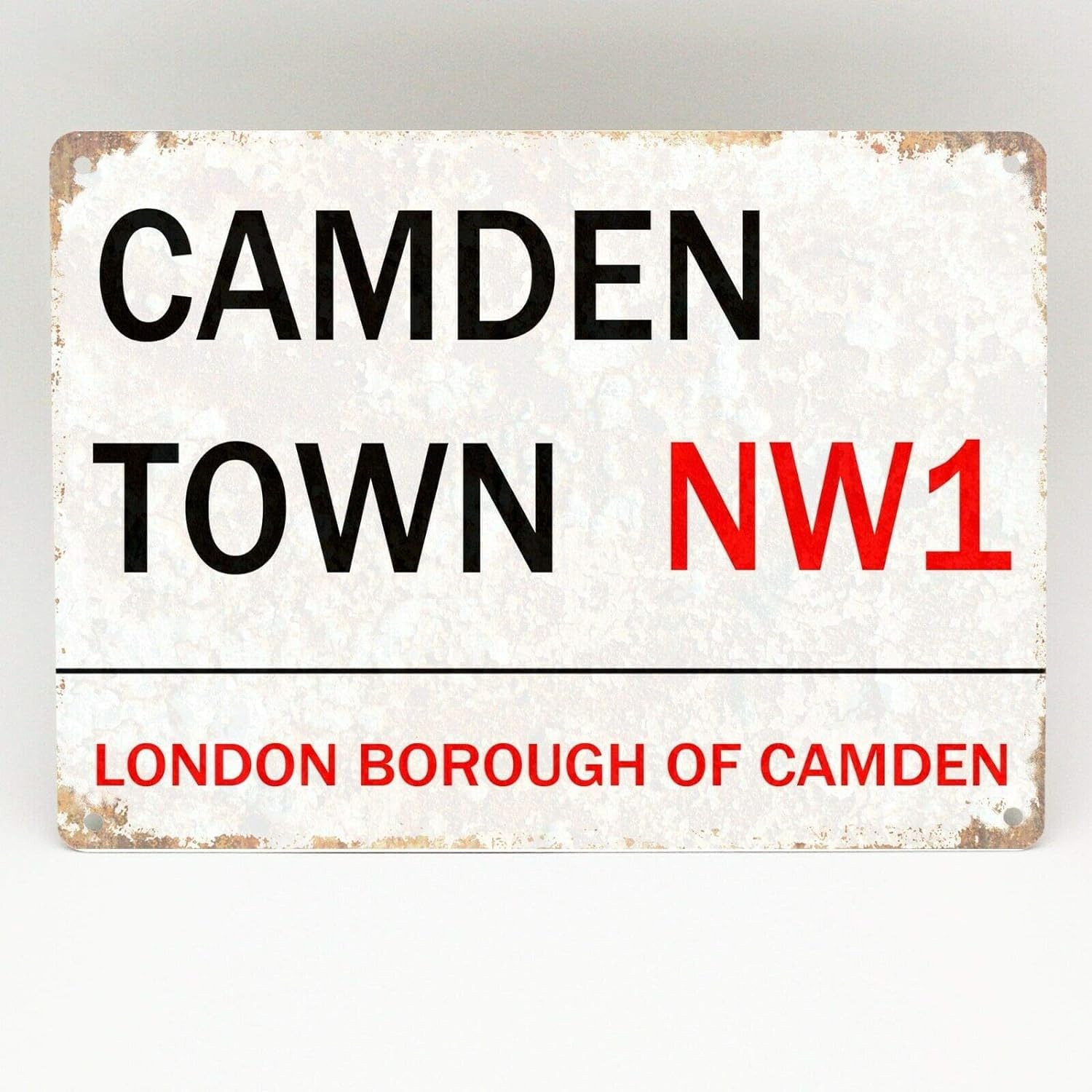 Lobes Colour-662 Camden Town Metal Sign London Street Market Vintage Retro Nw1 Plaque Man Cave Decoration Props Plaque 8X6 Inch