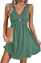 Acelitt Womens Casual Summer Sleeveless Dress, S-XXL