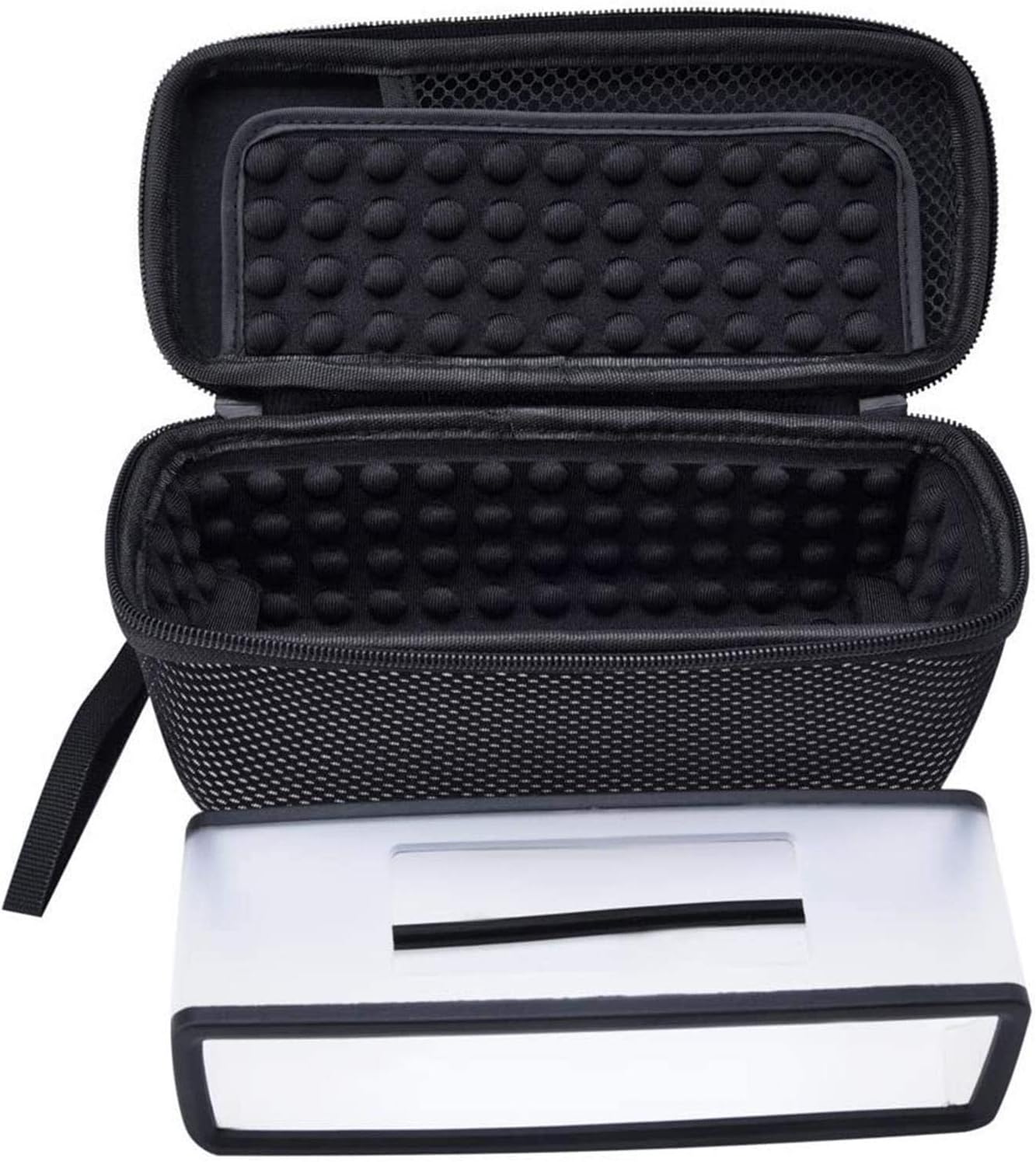 Poschell Hard Case Travel Bag Travel Storage Protection Box+ Soft Cover for Bose Soundlink Mini 2 Bluetooth Portable Wireless Speaker (black) (Black II)