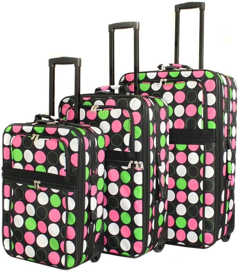 World Traveler New Multi Dot Expandable Upright Luggage