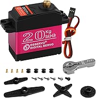 Vista 12 de 66.1 lbs Digital servo alto torque completo metal engranaje impermeable, adecuado para coche de control remoto modelo RC con un ángulo de control