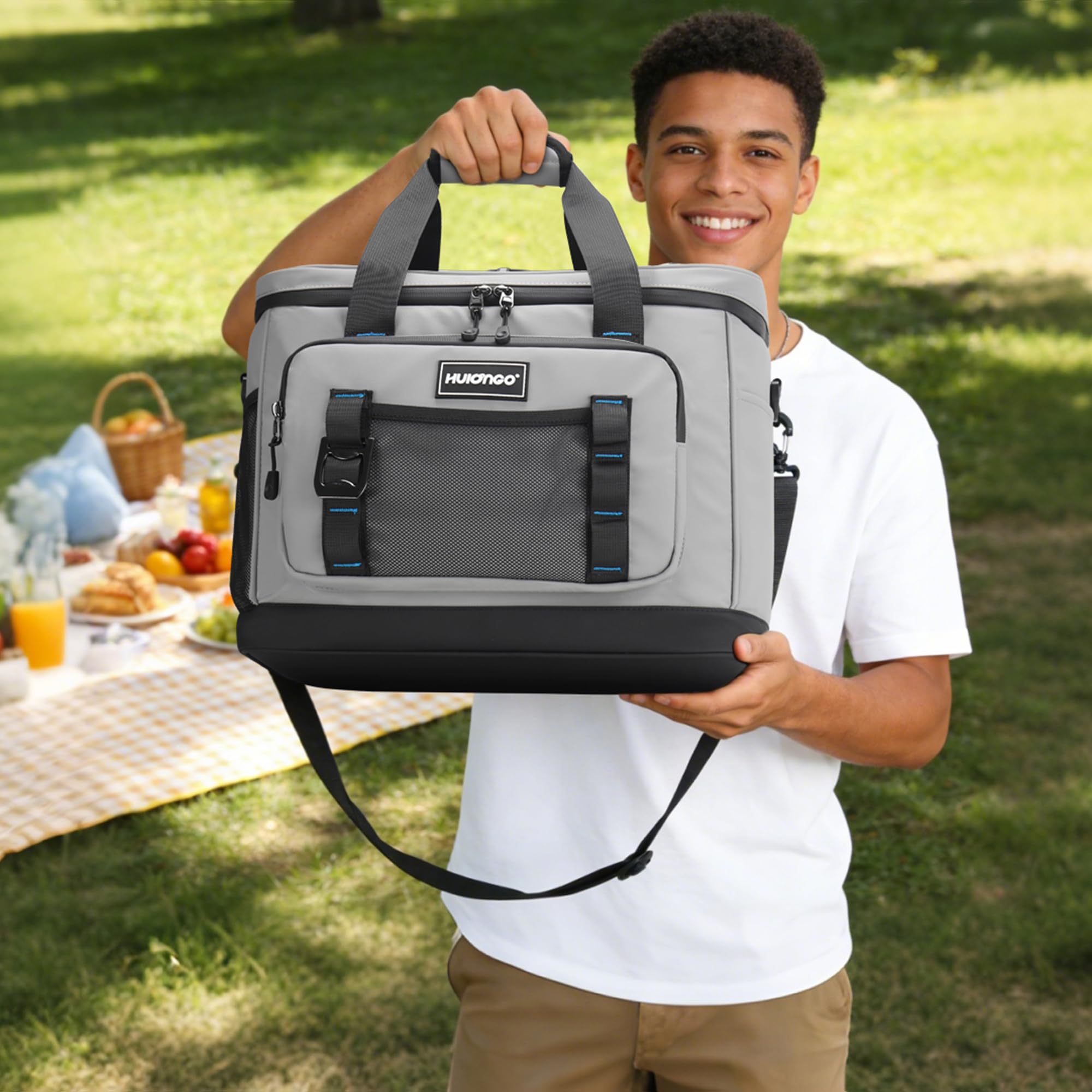 Hulongo Kühltasche, 30 L, Isoliert, Wasserdicht Kühlbox | Isoliert, Wasserdicht