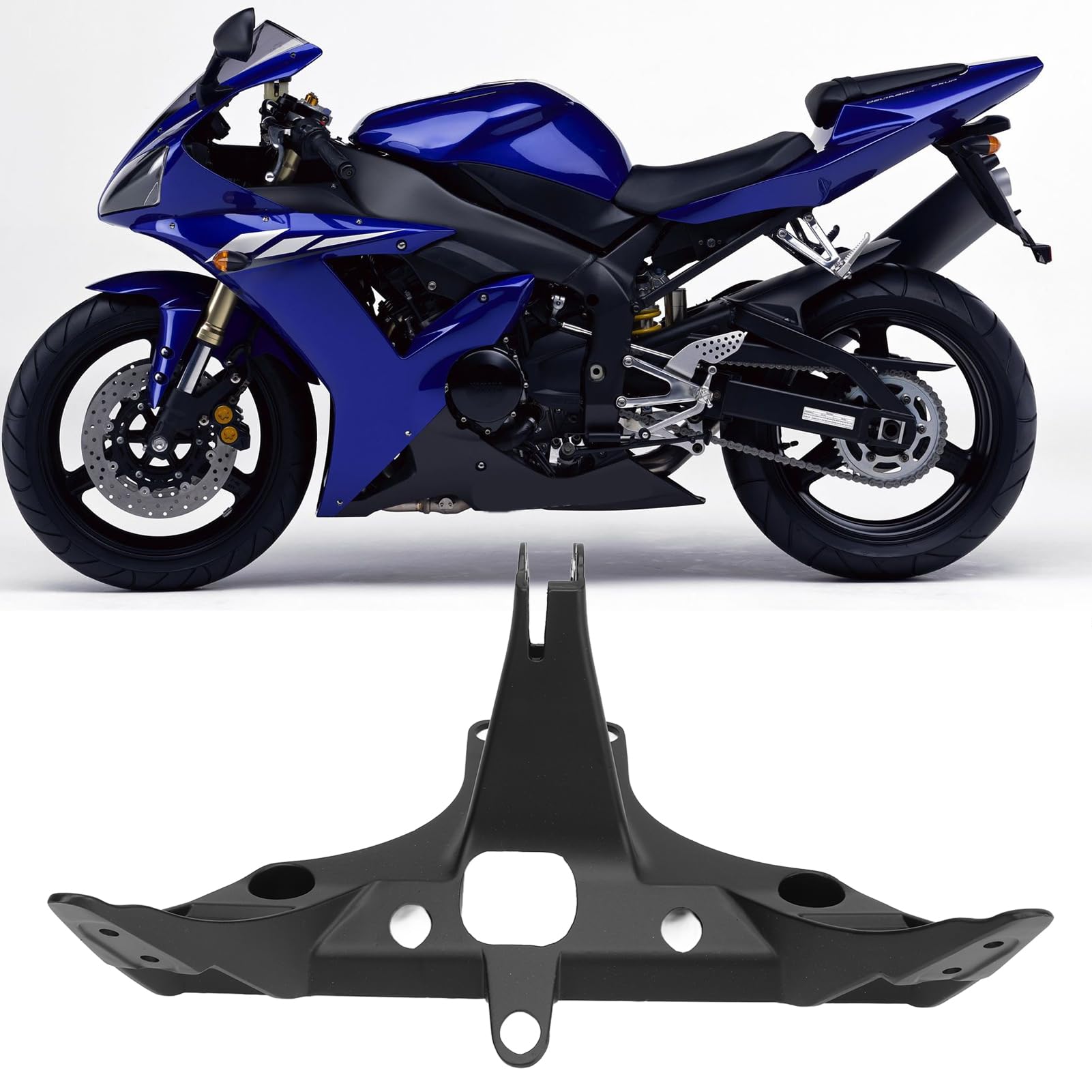 Wspornik Górny Owiewki Reflektora Trwały Skuteczny Wspornik Mocujący ze Stopu Aluminium do YZF R1 2002 do 2003