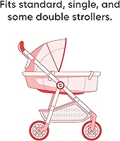 Vista 3 de Bolsa de almacenamiento para cochecito – Bolsa de cochecito resistente de 4 mil para mudanza y almacenamiento – Calidad premium – Impermeable, a
