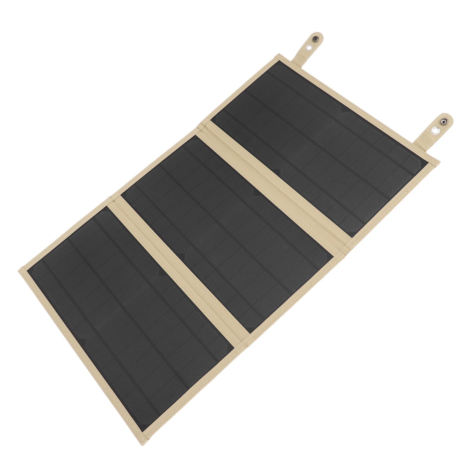 Caricatore Solare Portatile 30W 18V Pieghevole per Esterno, Ricarica Rapida QC3.0 per Smartphone Android IOS, Connettori Multipli per Laptop Power Bank (Cachi)