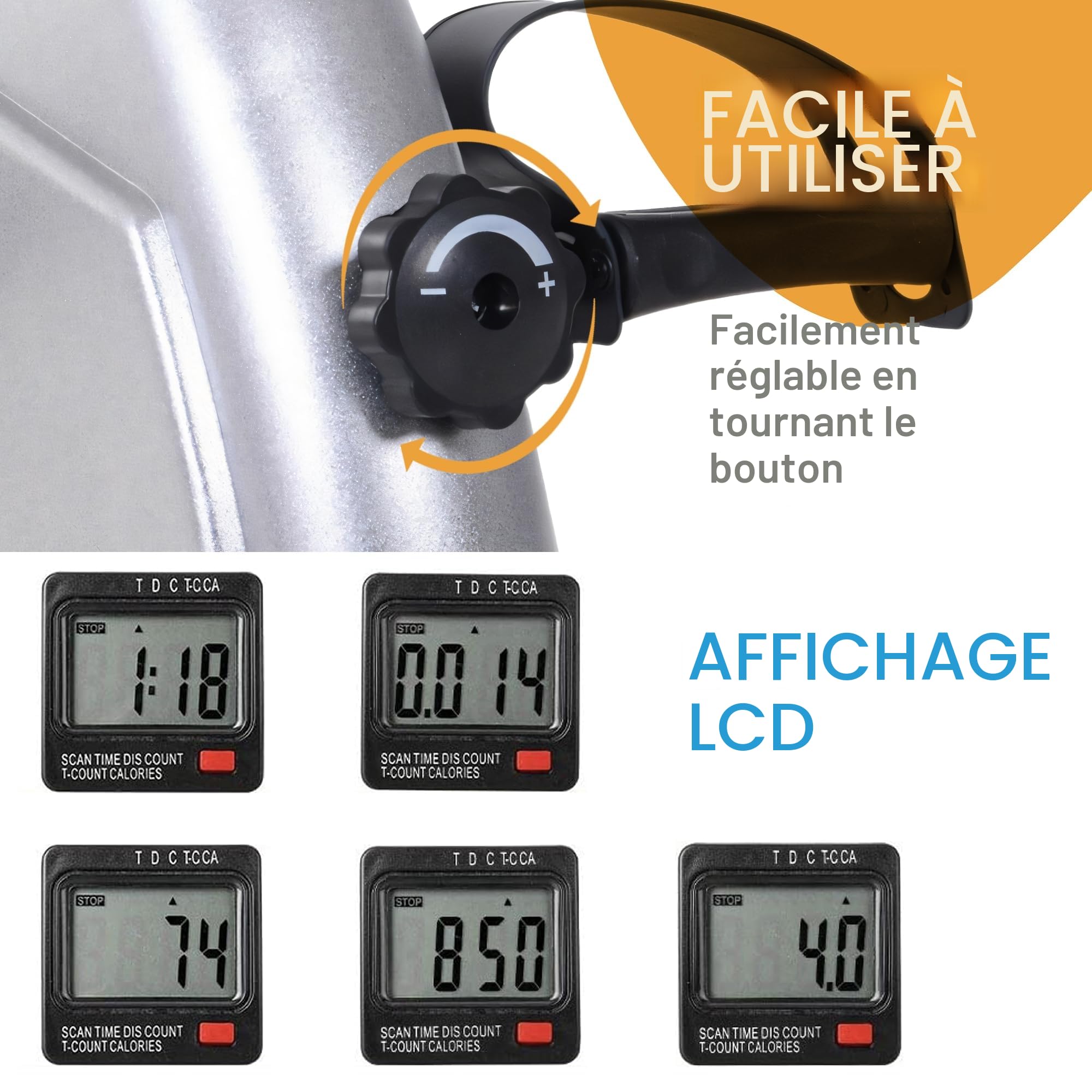 Pédales d'exercice statique, mini vélo d'appartement, pédale statique, vélo d'appartement, pédales pour seniors, pédales pour personnes âgées, pédalier
