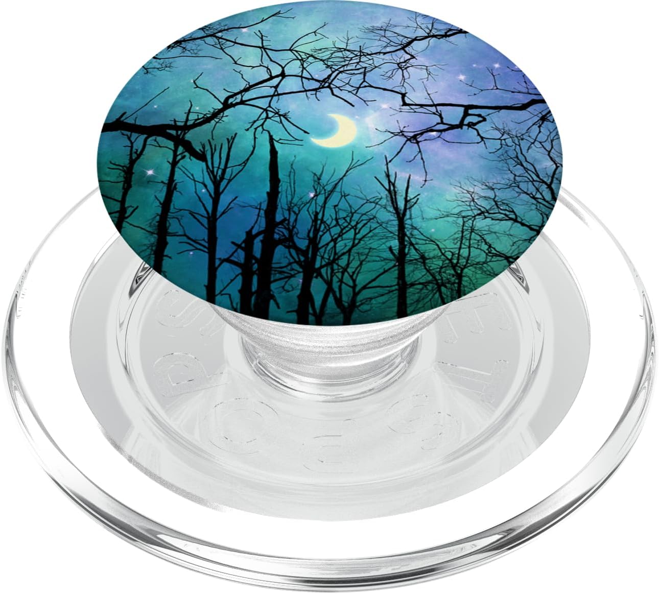 Night Moon Lunar, Stars Sky Universe Space Galaxy PopSockets PopGrip for MagSafe
